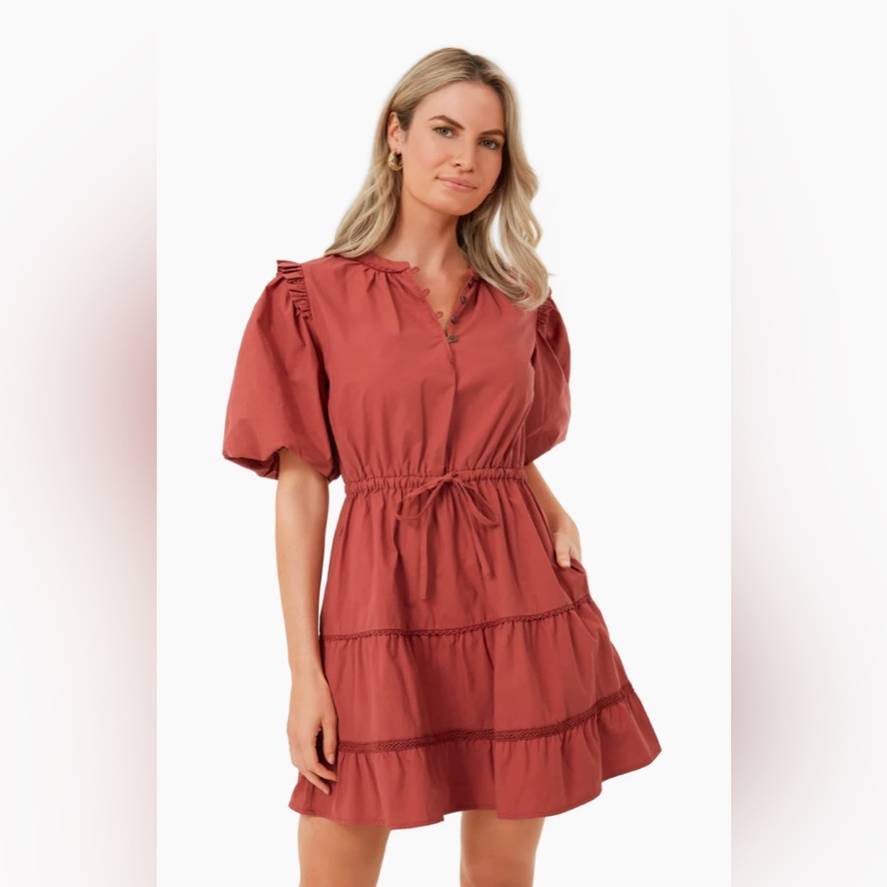 Tuckernuck + Lost and Wander Terracotta Clay Mini Dress. Size S worn twice.